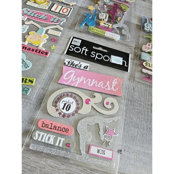 Sticker Lot Sports Gymnastics Scrapbooking 3D Stickers RARE Mambi + #71 - Picture 3 of 6